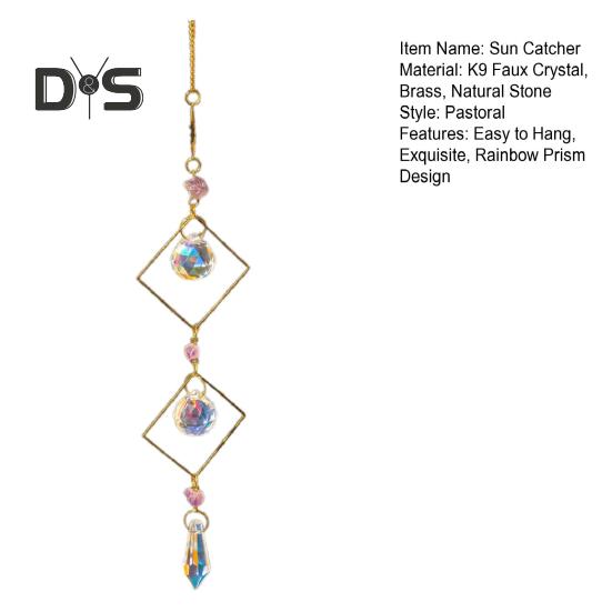 Поддельный кристаллический ловец солнца, подвесной красочный ловец солнца, радужная призма, ловец солнца для окна, сада, дерева, свадьбы, вечеринки, автомобиля, дома, внутреннего и наружного декора