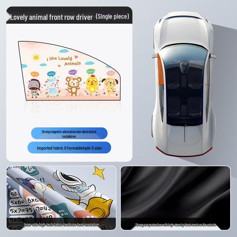 

Magnetic Car Window Sunshades for Baby & Children - Small Car Side Sun Protection