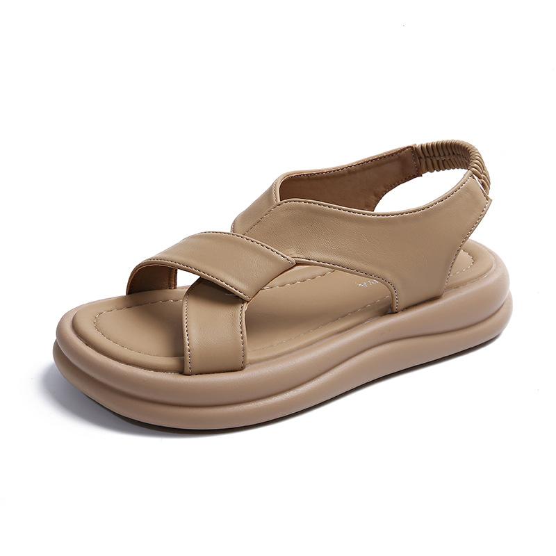 New Chinese Roman sandals women's 2025 new high-end skirt casual platform sports beach shoes women