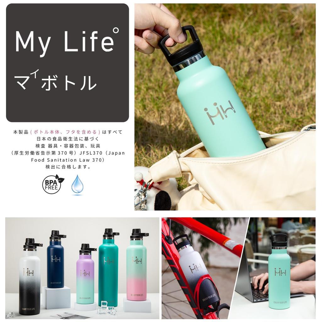 Eliciya 750ml Stainless Steel Water Keeps Hot or Vacuum Suitable for Carbonated Wide Mouth for Easy Adding Drinks and Cloth Bag Lightweight and