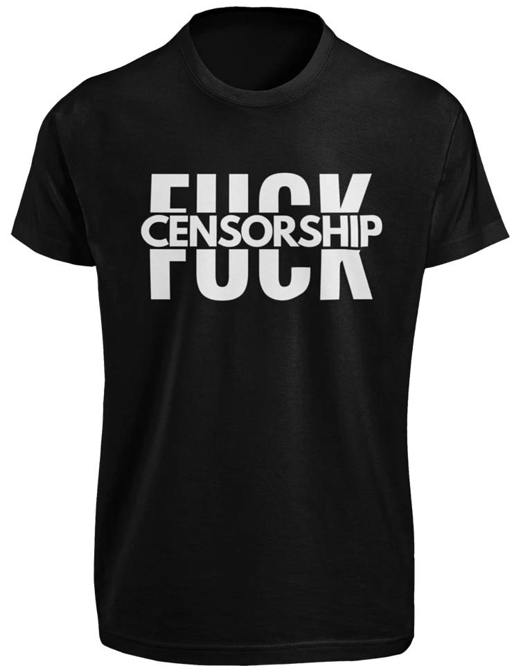 Freedom of Speech T-SHIRT F**K Cancel Culture Anti Censorship Political Woke TEE XL