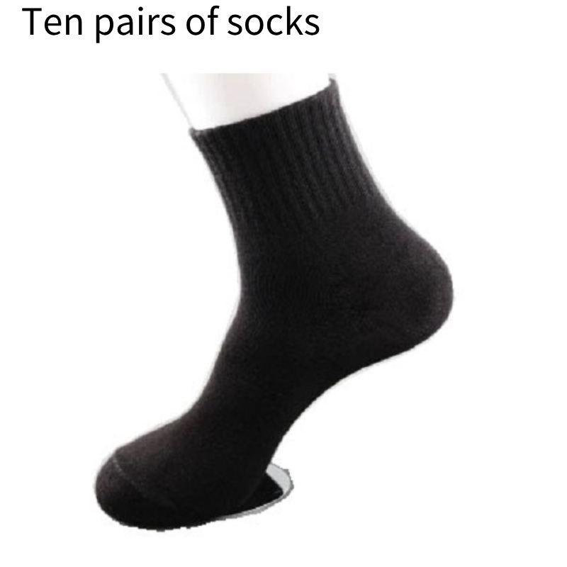 

Полиэстеровые носки спортивные хлопковые мужские однотонные простые модные и повседневные Black