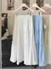 White Bow Layered Ruffled A-line Midi Skirt for Women - Spring/Summer 2026 Collection