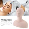 Mannequin Head with Shoulders Soft PVC Mannequin Head Shoulder Model Lifelike Display Manikin Head Bust for Makeup Massage Acupuncture