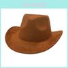 French Style Cowboy Hat With Feather Embellishments For Sun Protection And Travel