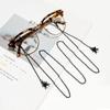 Punk Black Spider Glasses Chain for Men Women Fashion Glasses Holder Sunglasses Spectacles Metal Chain Holder Neck Strap Rope