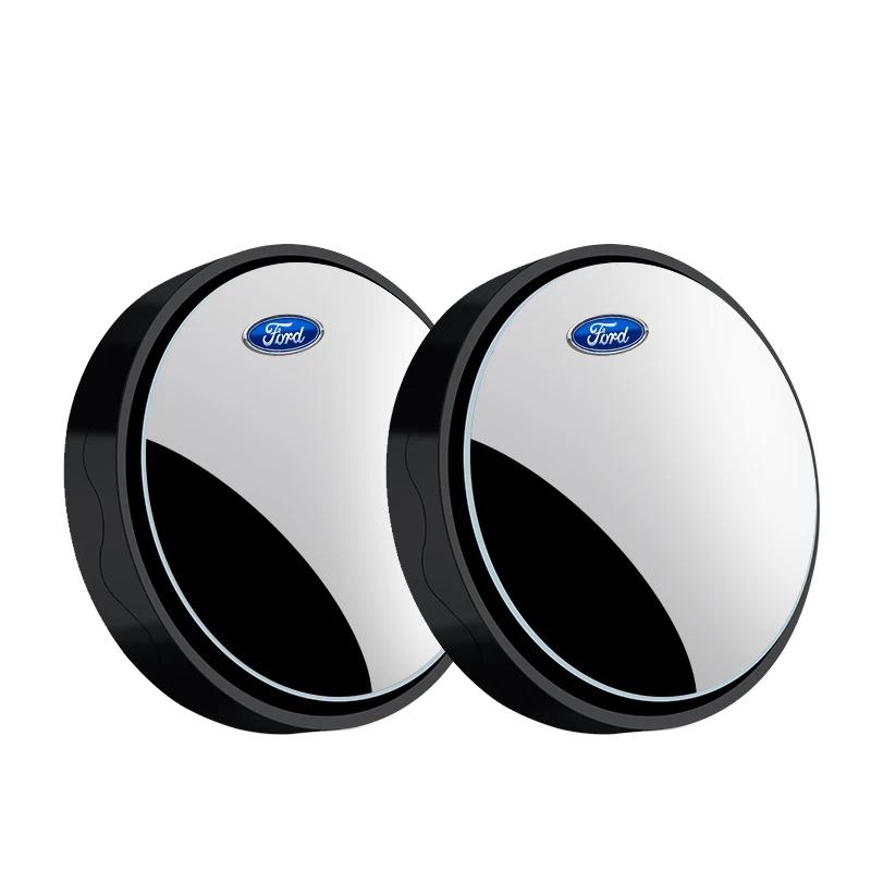 Auto Zusatz-Rückspiegel Konvexer Spiegel Runder Rahmen Weitwinkelspiegel für Ford Ranger Focus Kuga Mustang Mondeo Fusion Esco Fiesta