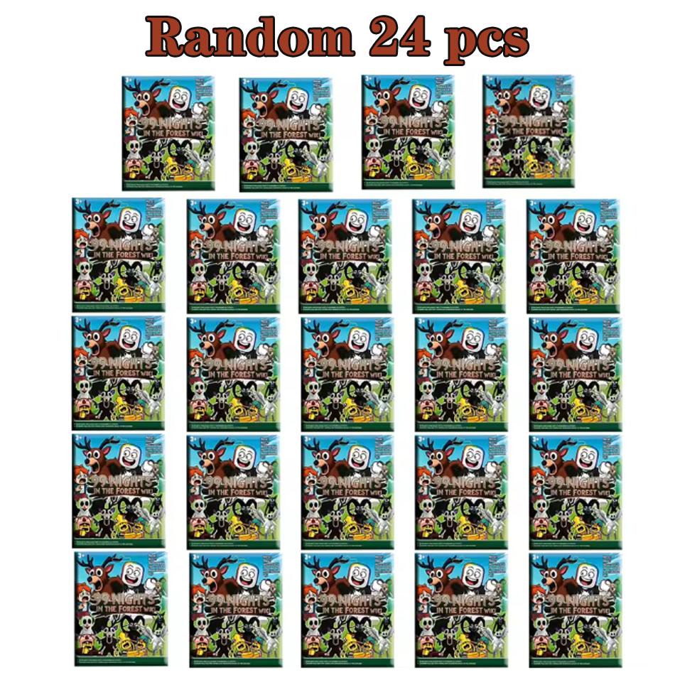 3.5-inch Virtual World Forest Survival 99 Night doll Figurine Model Blind Bag Box Owl Goat Wolf Deer Game Peripheral Toys