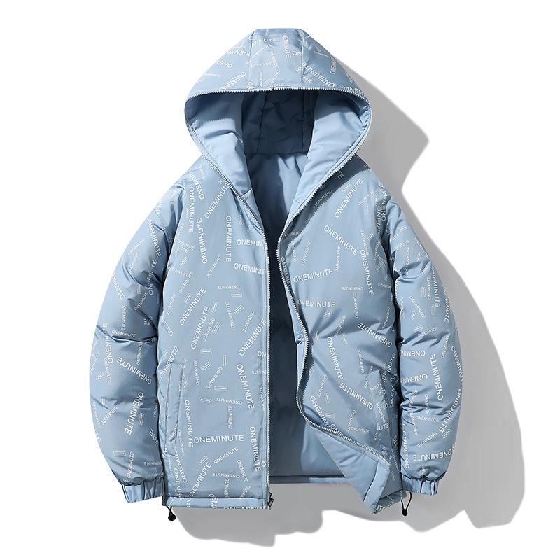 2023 Trendy Plus Size Double-Sided Cotton Hooded Jacket - Loose Fit, Thick Warm Winter Outerwear for Couples