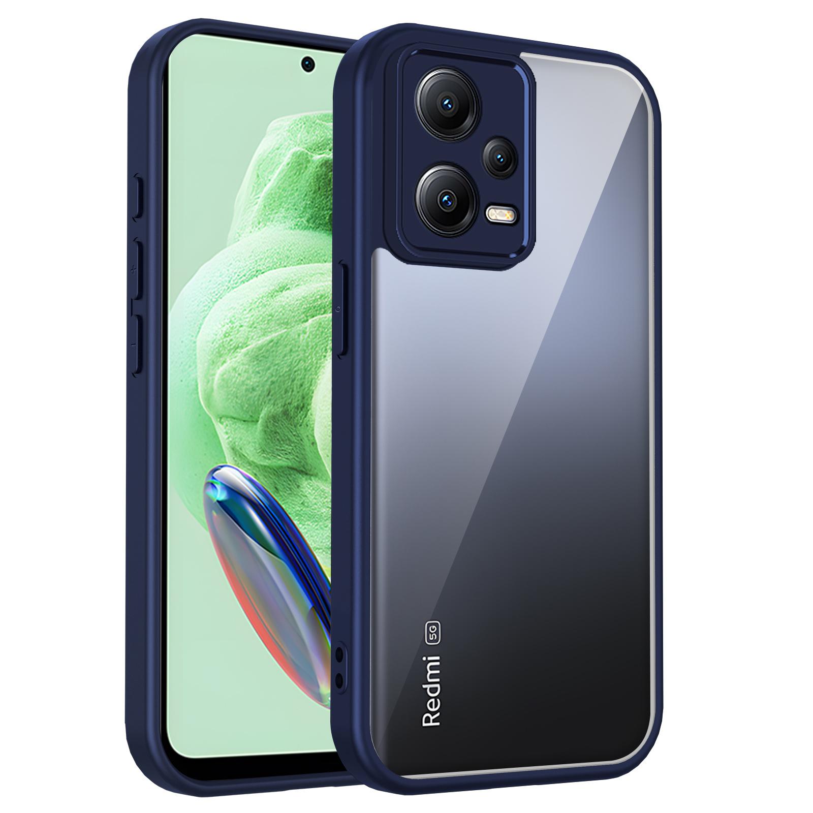 

EUCAGR Для Xiaomi Poco X5 5G Воздушная Подушка Силиконовый TPU Бампер Прозрачная Матовая Задняя Крышка Жесткий Чехол для Телефона для Xiaomi Poco X5 PocoX5 5G Xiaomi Poco X5 синий