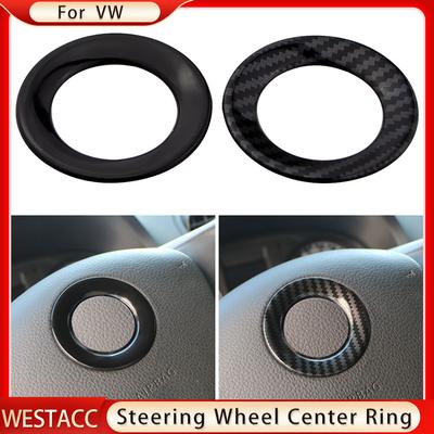 Car Steering Wheel Center Logo Circle Sticker Trim for Volkswagen VW Golf 6 7 MK6 MK7 Jetta MK5 Passat B6 B7 Polo