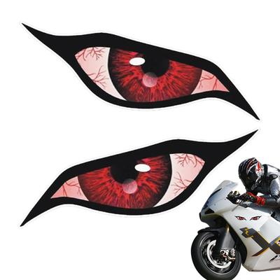 Scary Eyes Sticker, Motorcycle Headlight Eye Decal | Vista Motorcycle Safety Warning Sticker,Waterproof Unique
