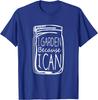 I Garden Because I Can Mason Jar Graphic Print Cotton Short Sleeve Tshirt Daily Wear
