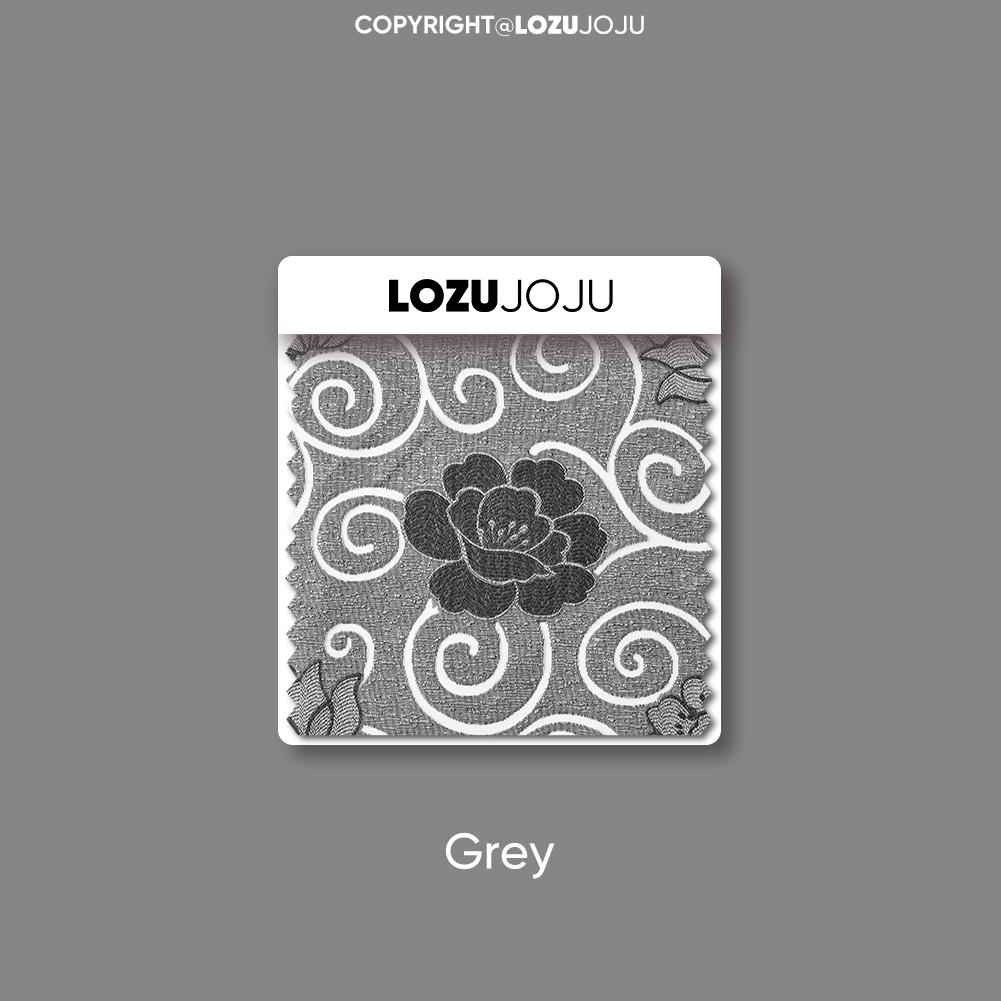 

1 шт. LOZUJOJU европейский стиль светлый роскошный ретро жаккардовый балдахин с бусинами для штор для спальни, гостиной, украшения окна, домашнего декора W155cm x L125cm серый