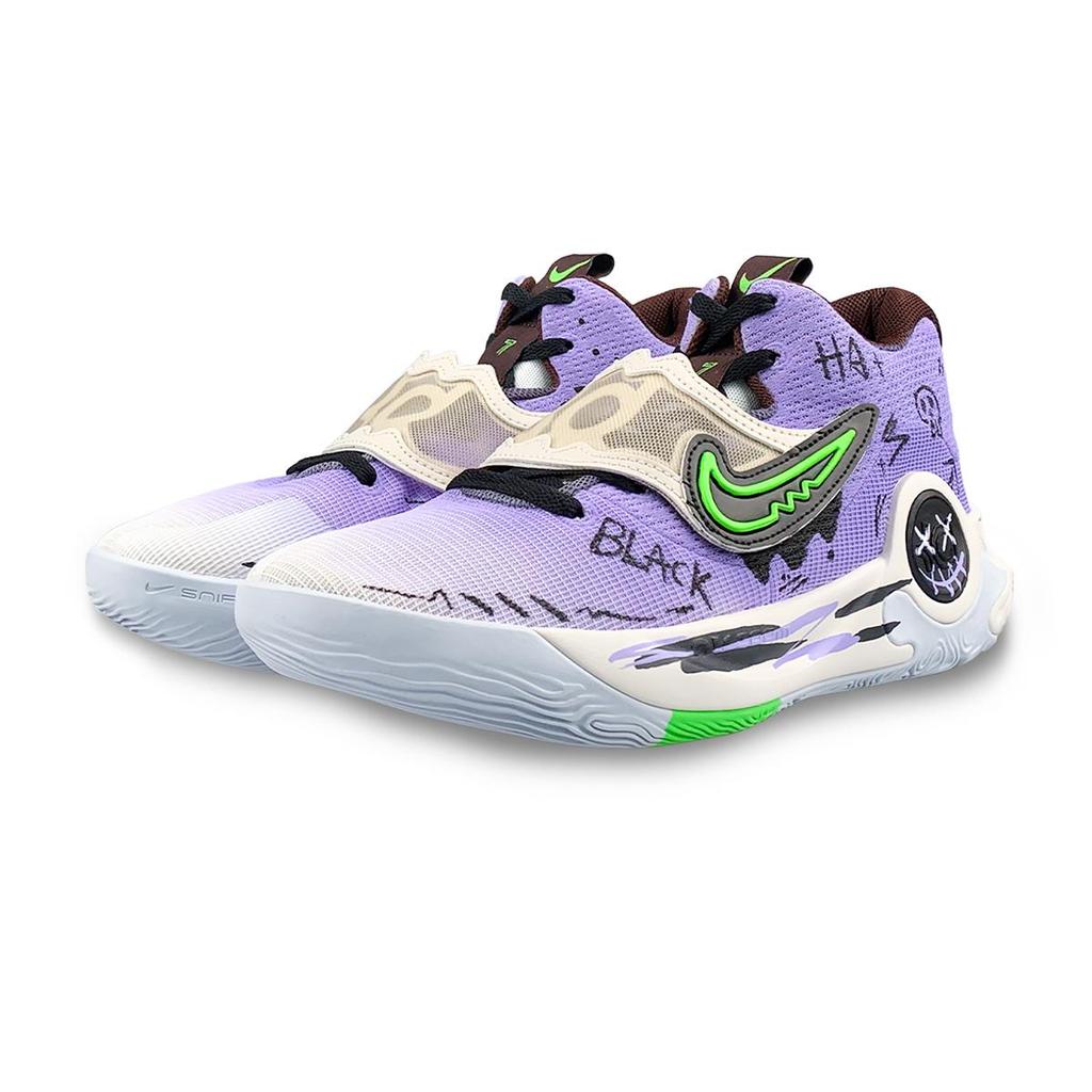 Nike KD Trey 5 X Abrasion Resistant Abrasion Resistant Low top Basketball Shoes Men's White Green Purple DJ7554-014(Team116-)