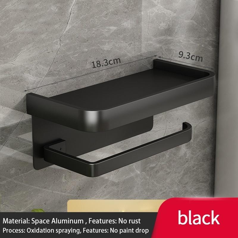 Bathroom tissue box, bathroom storage rack, toilet paper, toilet paper, toilet paper roll paper, mobile phone, wall mounted, non