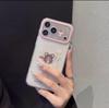 Korean Glitter Polka Dot Ice Cream Bear iPhone 16/15/17 Pro Max Case