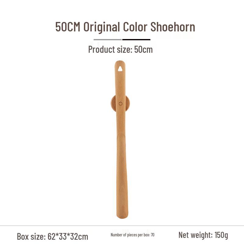 Black Walnut Long-Handled Magnetic Shoehorn: Elderly & Pregnant-Friendly Shoe Lifter Artifact.
