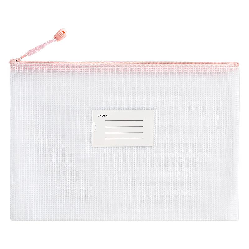 Transparent A4 Zipper Bag - Large Capacity, Waterproof Document Storage for Students