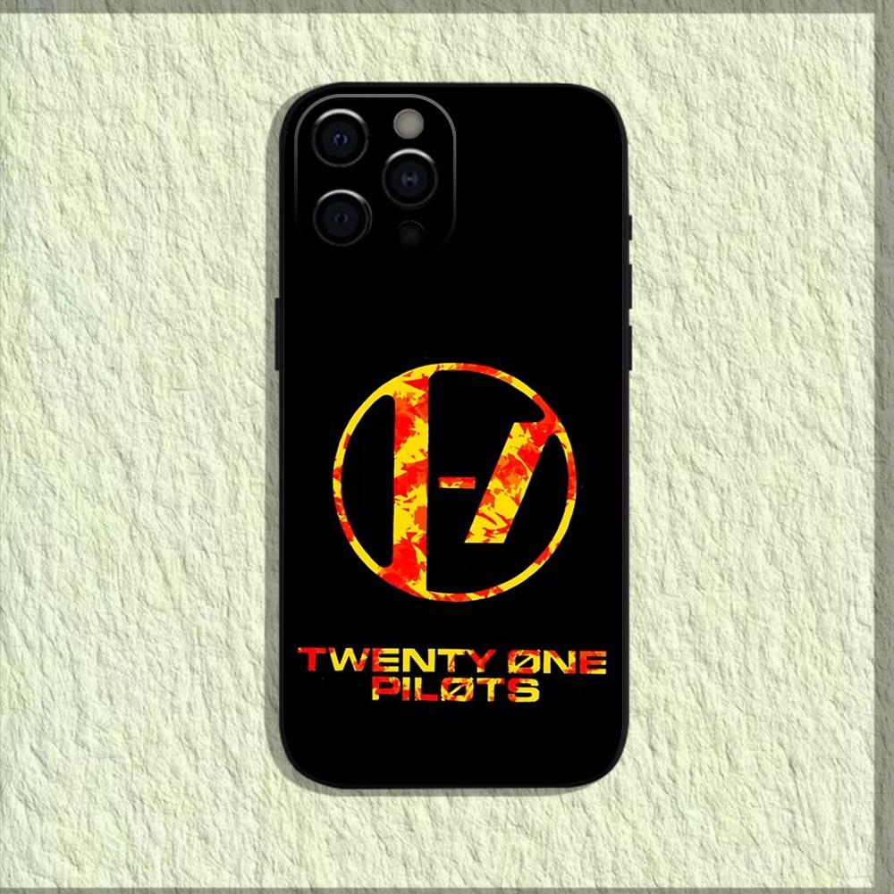 T-Twenty O-One Pilots Phone Case For iPhone 16,15,14,13,12,11,Pro,X,XS,Max,XR,Plus,Mini Soft Black Cover
