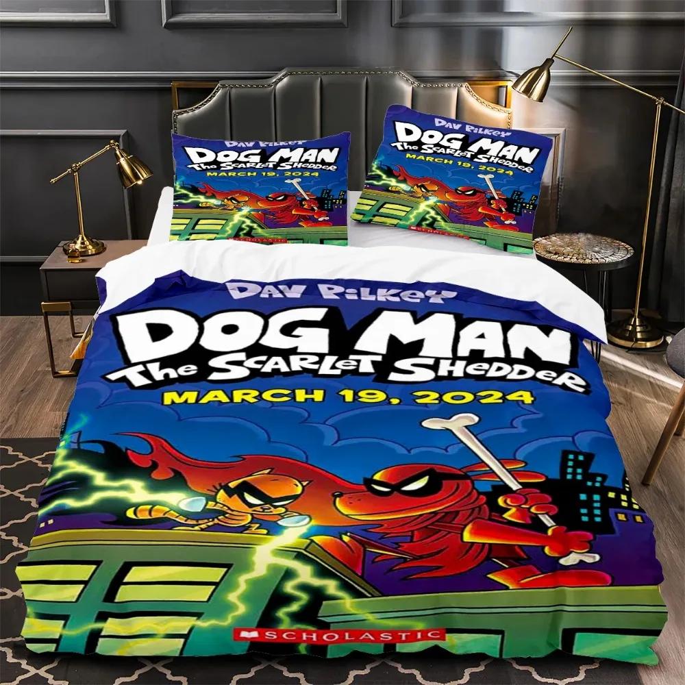 

Cartoon Dog Man 3D Printed Duvet Case Pillowcase Bedding Set Twin Full Queen King Size For Bedroom Decor EU single(135x200cm)