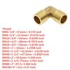 Hose Barb OD 6-10mm 90 Degree Elbow Female x Male Thread 1/8" 1/4" 3/8" 1/2" Elbow Brass Barbed Fitting Coupler