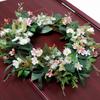 Artificial Flower Wreath Spring Wreath Decoration for Front Door Farmhouses Garden for Wedding Party Home Decoration