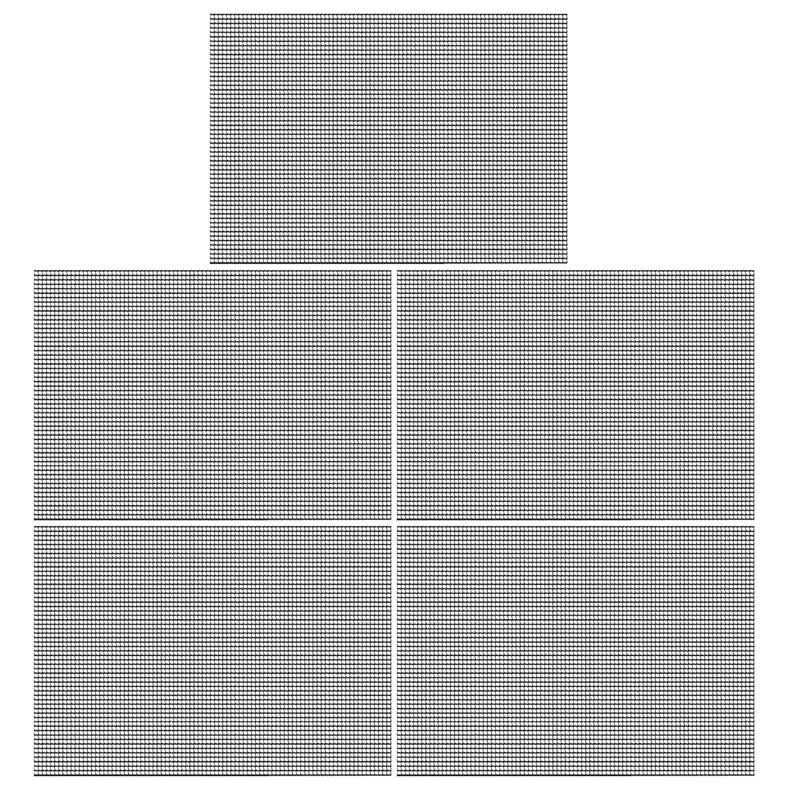 

5Pcs Garden Drainage Mesh Flower Pots Hole Mesh Pads Bonsais Bottom Grids Mat Garden Pots Hole Mesh Mat Plant Mesh Pad чёрный