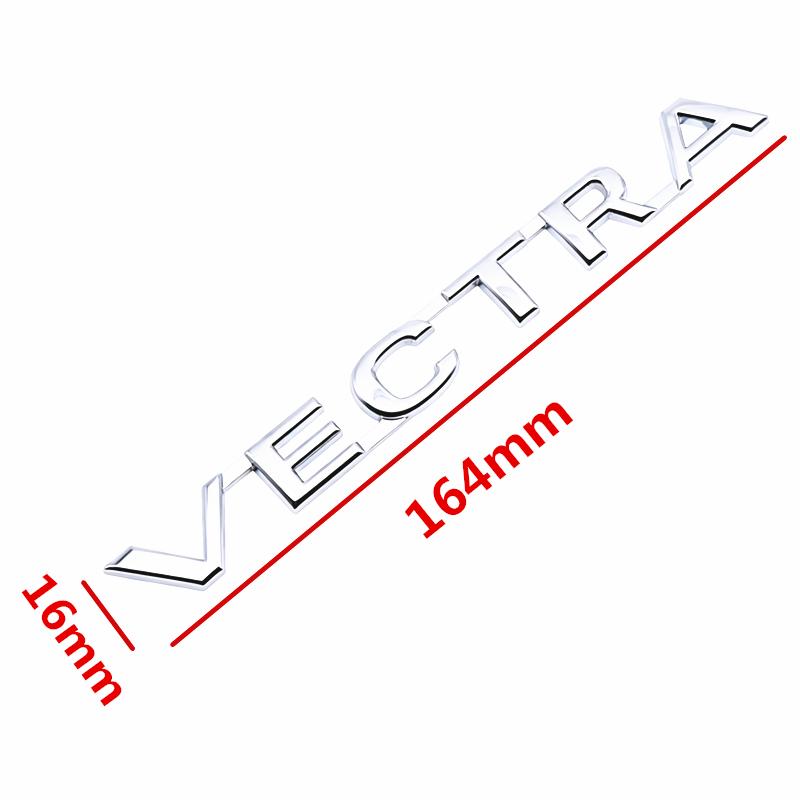 1Pc Metal 3D Sticker Emblem Car Body Fender Side Rear Trunk Bumper Badge Logo Decal Letter Labeling Opel Astra Zafira Corsa Vectra