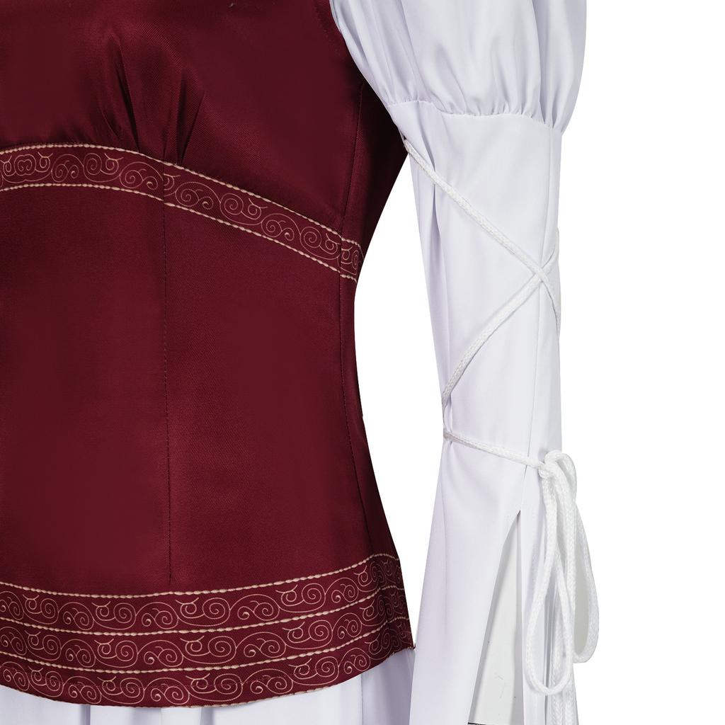 Eowyn Medieval Princess Dress Set, The Lord of the Rings Stage Performance Costume