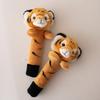 Cute Animal Tiger Panda Head Massage Stick Plush Toy Doll Children Soothing Doll Birthday Gift