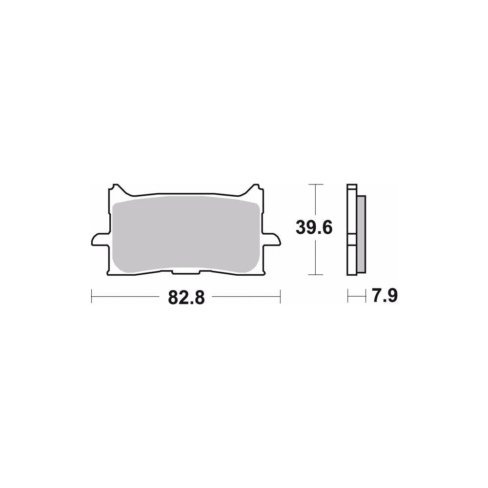 brembo SERIEORO brake pad SA 07HO62SA