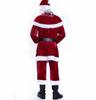 Red Fancy Dress Up Party Man Costume Santa Claus Suit Adult Oversize Christmas Cosplay