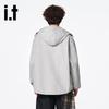 Izzue.t Unisex Kapuzen-Windjacke Arbeitskleidung