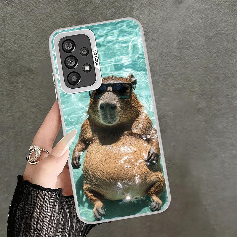 

Animal Capybara Cute Shockproof Phone Case for Samsung A17 A16 A15 A14 A37 A57 A36 A56 A26 A35 A55 A25 A34 A54 A24 A13 A23 A33 A Samsung A24
