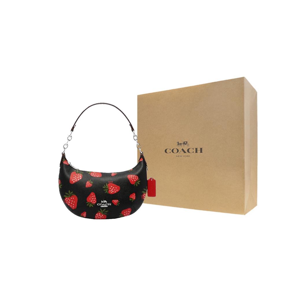 New COACH Payton Cow Leather Crescent Bag, Shoulder Bag, Handbag, Shoulder Bag Women's CH330-SVA47