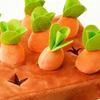 Dog Carrot Snuffle Toy Interactive Squeaky Brain Training Toys Feed Games Enrichment Puzzle For Home Dorm Travel Living Room