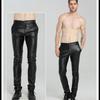 Heren Lente en Herfst Kleding Stretch Leren Broek Slim Fit Trend Strakke Casual Leren Broek voor Heren PU Motorbroek