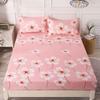 Flower Strawberry Print Bed Cover Dustproof Fabric Bedspread Mattress Protective