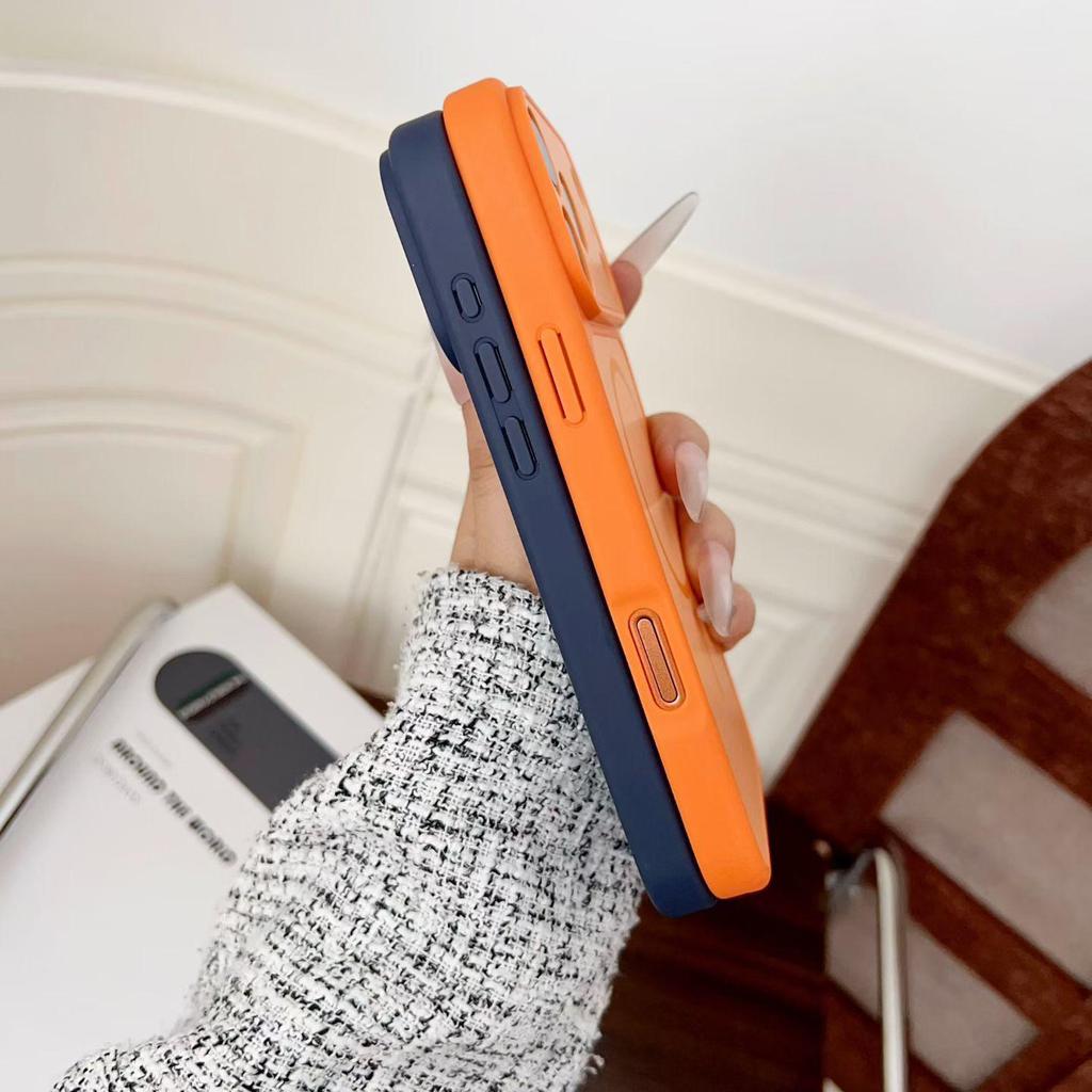 Apple 17 Pro Dual-Color Magnetic Shield Case: Skin-Feel, Frosted Protection for iPhone 16P/15