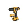 Cordless Hammer Drill 12V 2Ah - 28Nm Maximum Torque - 2 Speeds 0-400/0-1500rpm - Includes 2 Batteries and Carrying Case-BL0194