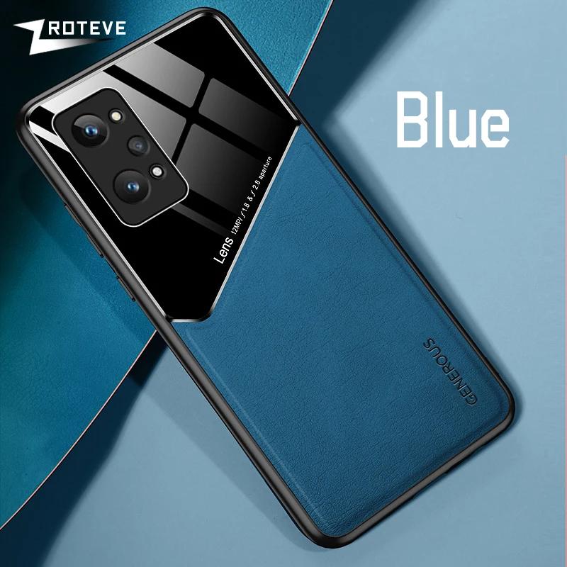 For RealmeGT Neo2 Case PU Leather Car Magnetic Hard PC Cover For Oppo Realme GT Neo 2 Pro 2Pro 5G Shockproof Phone Cases