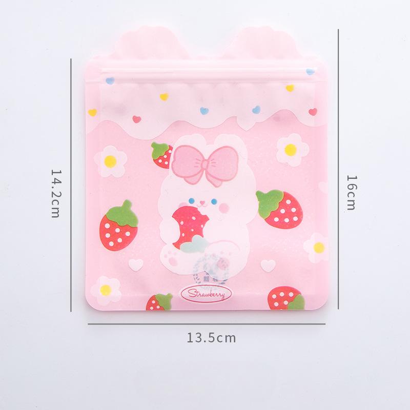 

Мультфільм Милі закуски Сумка на блискавці Жіноче сердечко Ведмідь Печиво Сумка для цукерок Сумка для цукерок з харчовою печаткою Кишенька Сумка для цукерок