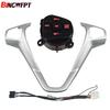 Panel de Marco de Coche Cubierta de Volante + Botones de Control de Crucero + Cable Para Ford Fiesta MK7 MK8 Ecosport 2013-2015