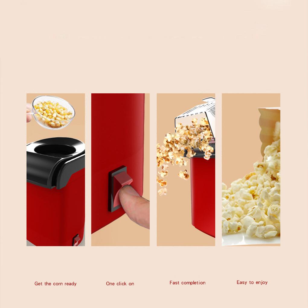 Popkornmaskin med høy effekt for husholdningsfest Rask enkel betjening 1200W Popkornmaskin med høy effekt