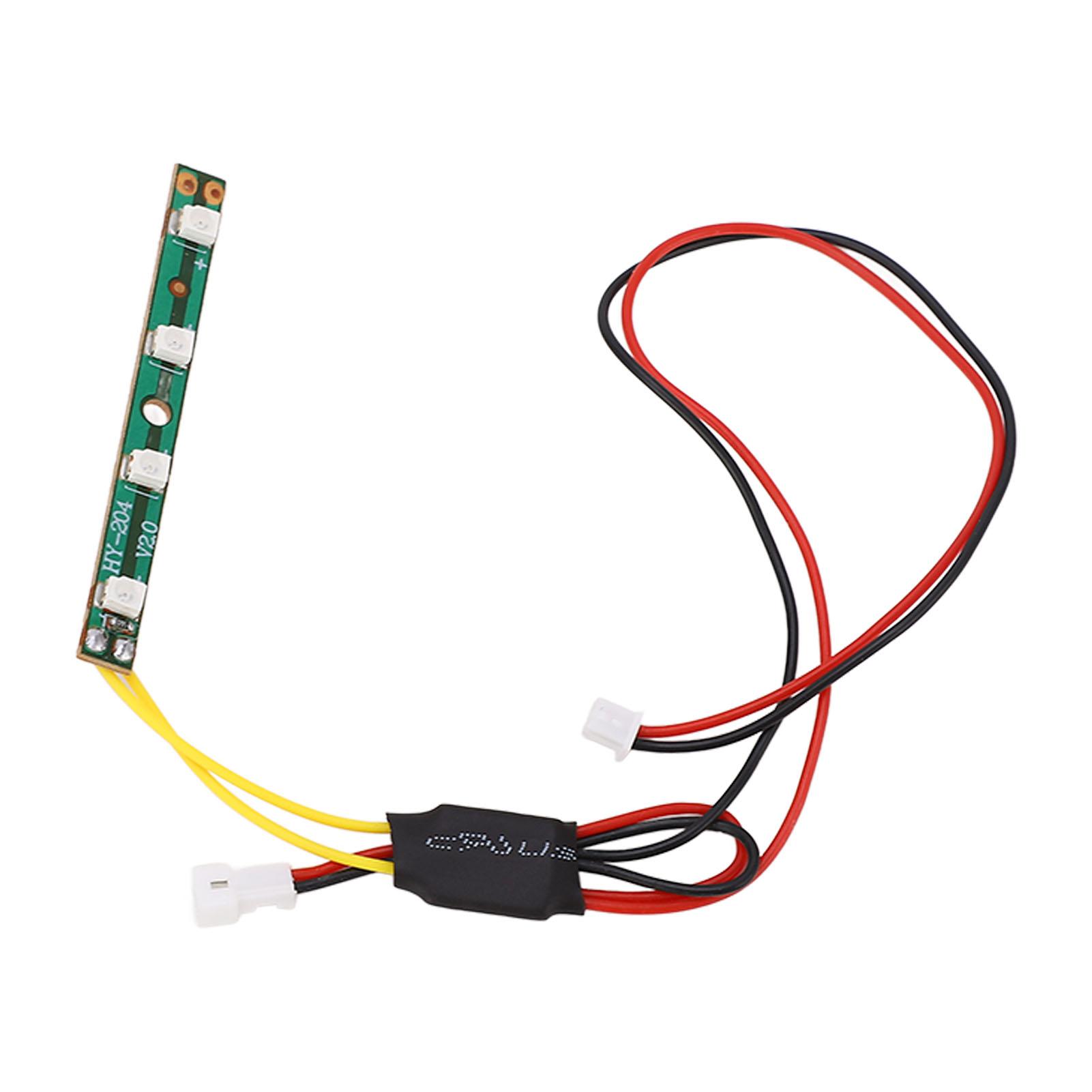 

7.4V RC Світлова панель Червоне освітлення Висока яскравість 4 світлодіоди Довжина 51мм для SCY 16103 116 RC Автомобілів