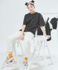 Kagamiel Oversized Straight Line T-Shirt Black