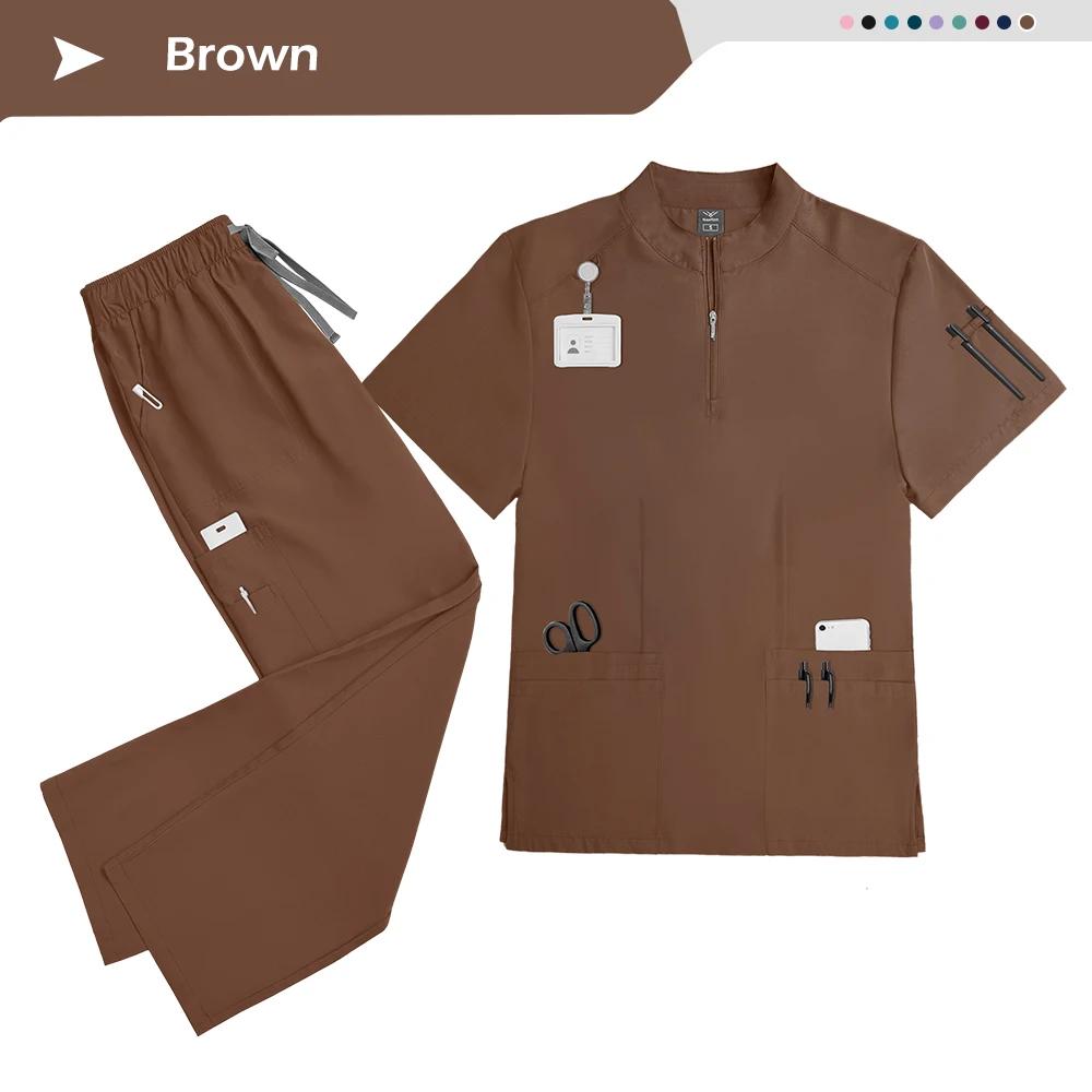 Scrubs Women Beauty SPA Uniform Pet Clinic Store Veterinary Dentistry Work Clothes Set High-quality Medical Nurse Uniform Unisex