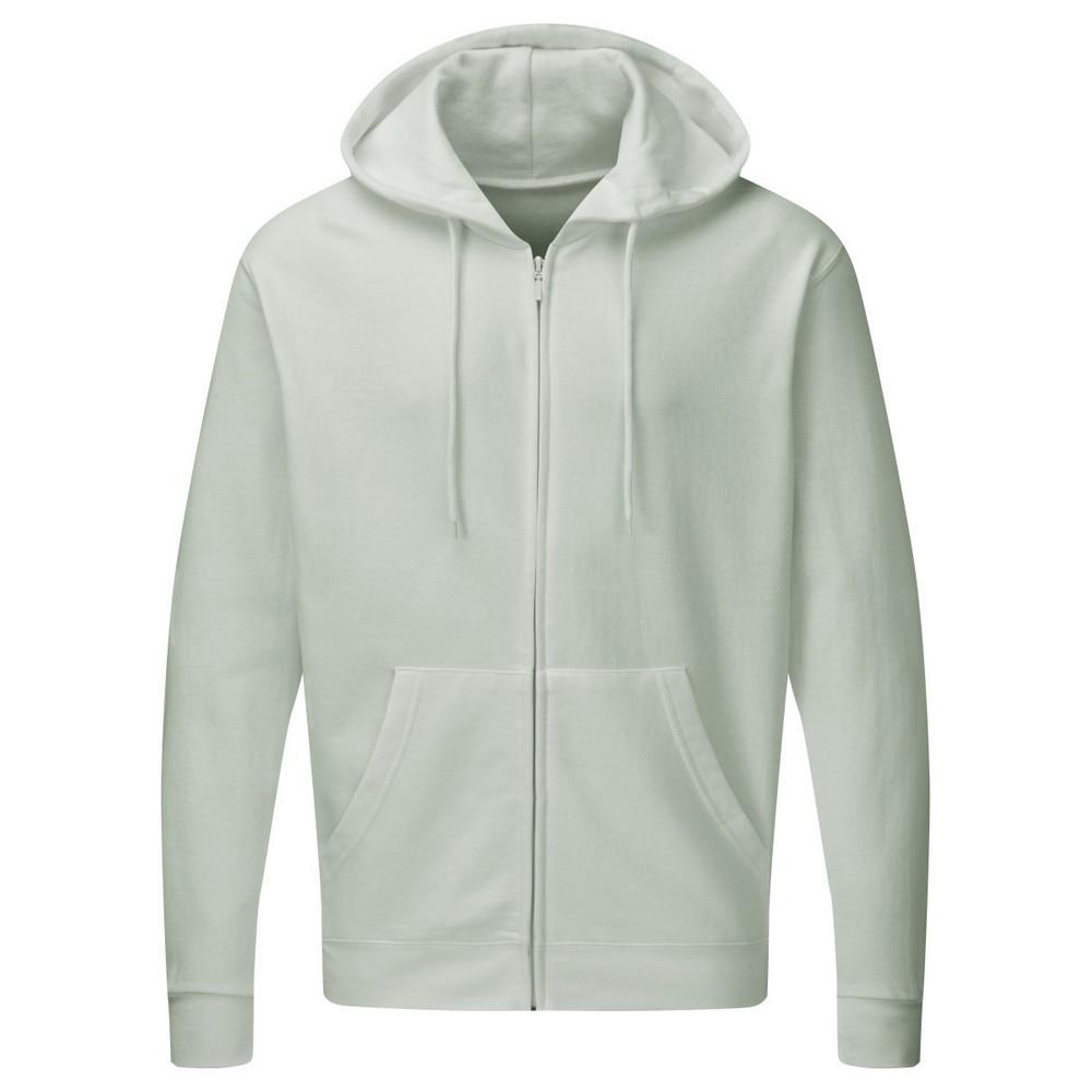 SG Mens Plain Full Zip Hooded Sweatshirt