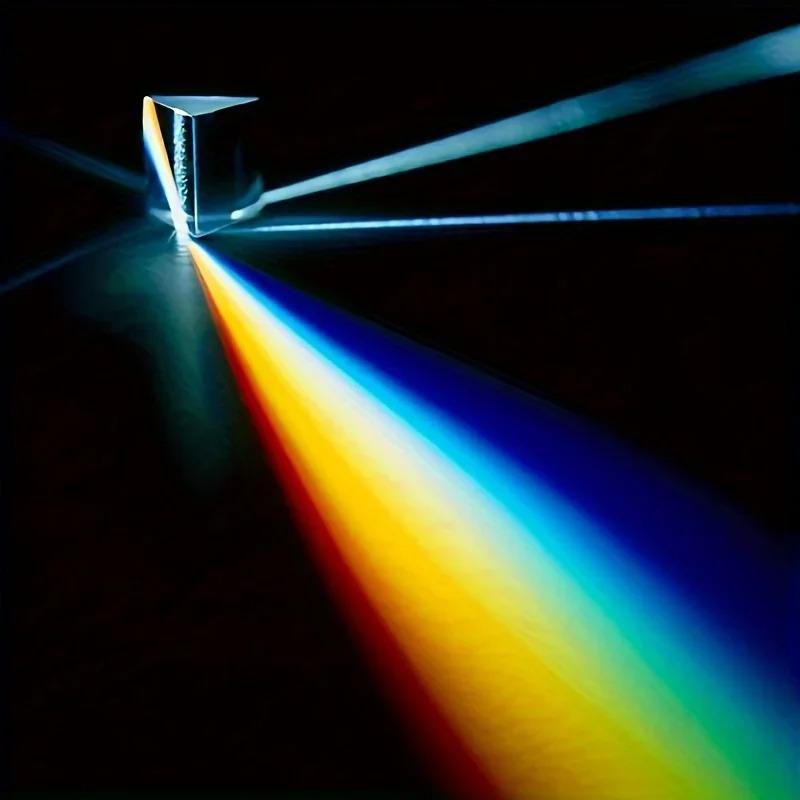 1pc Physics Science Toy - Triple Prism Glass, Reflecting Color Light Spectrum Learning Educational Toy For School Teaching